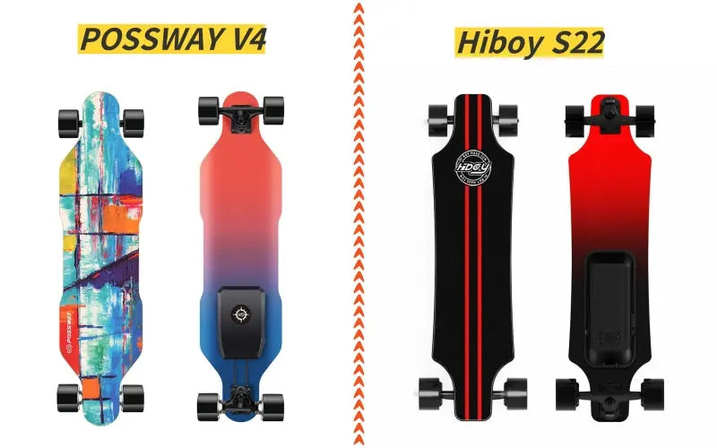 Possway V4 VS Hiboy S22-two cost-effective entry-level e-skateboard